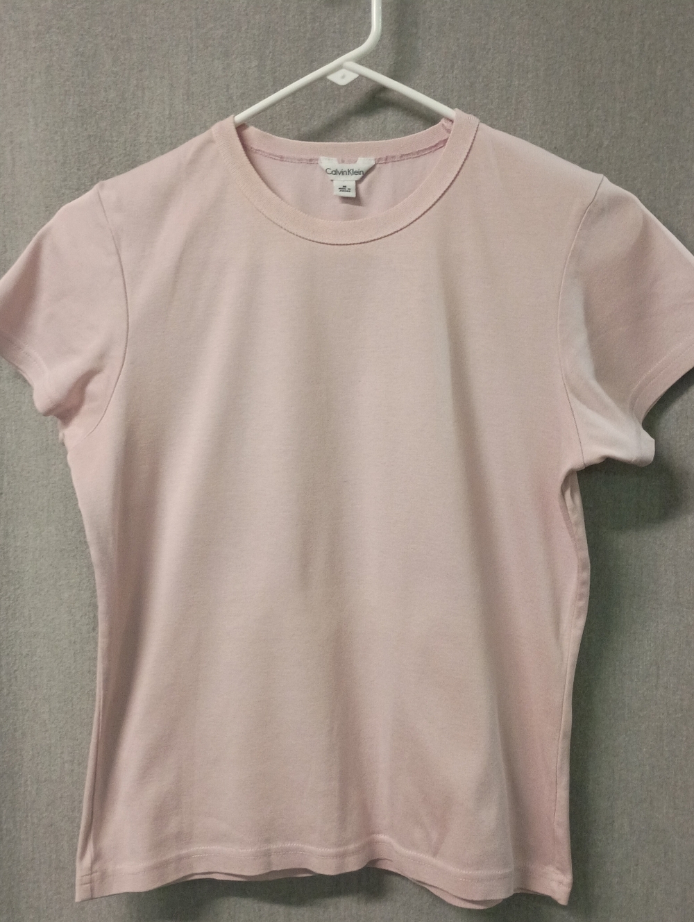 Calvin Klein Light Pink Short Sleeve Tee Size M 100% Cotton